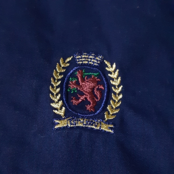 Vintage 90s Tommy Hilfiger Striped Colorblock L/S Collared Shirt Size Large - Picture 3 of 5